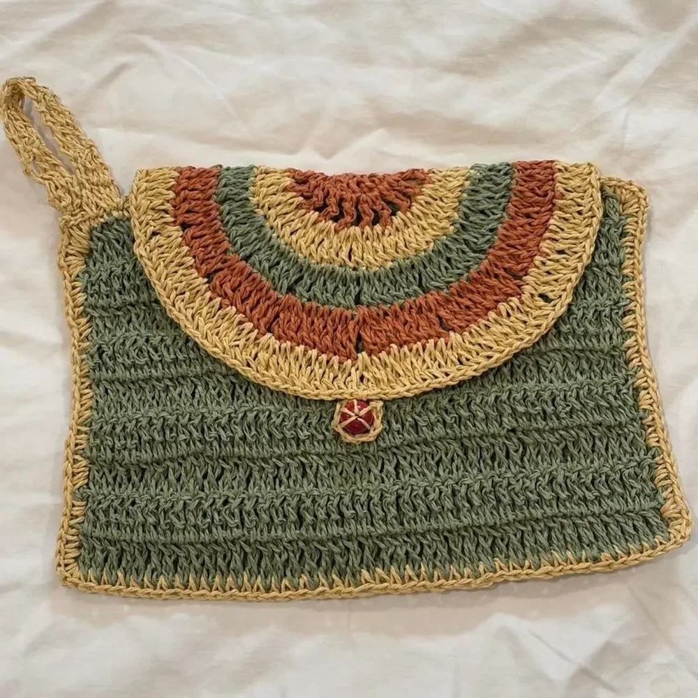 Multicoloured Crochet Handmade Handbag - Picture 3 of 7